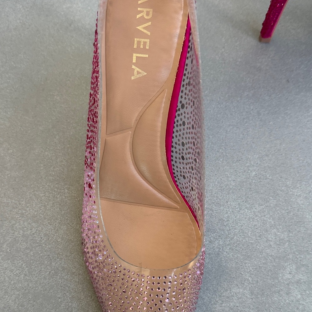 Carvela Sparkling Pink Heels - Picture 5 of 6